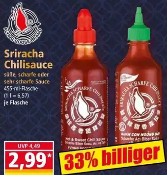 Norma Flying Goose Brand Sriracha Chilisauce 455-ml-Flasche Angebot