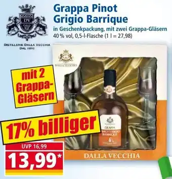 Norma Grappa Pinot Grigio Barrique 0,5 L Flasche Angebot