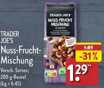 Aldi Nord TRADER JOE'S Nuss-Frucht-Mischung 200-g-Beutel Angebot