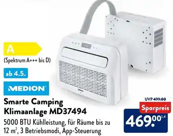 Aldi Nord MEDION Smarte Camping Klimaanlage MD37494 Angebot