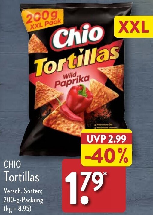 CHIO Tortillas 200 g Packung Angebot bei Aldi Nord