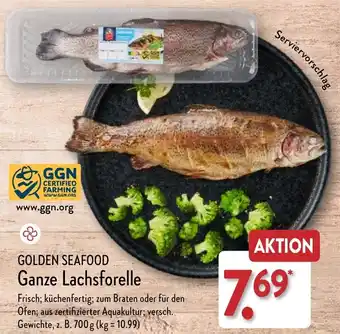 Aldi Nord GOLDEN SEAFOOD Ganze Lachsforelle Angebot