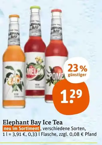 tegut Elephant Bay Ice Tea 0,33L Angebot