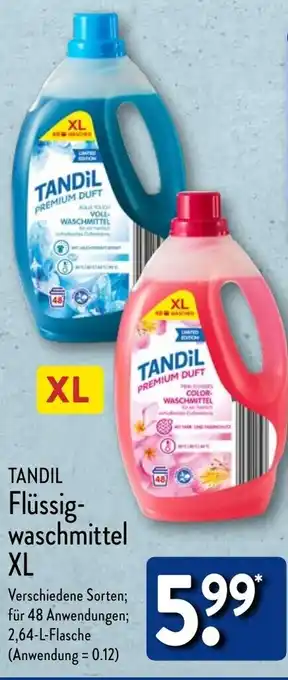 Aldi Nord TANDIL Flüssigwaschmittel XL Angebot