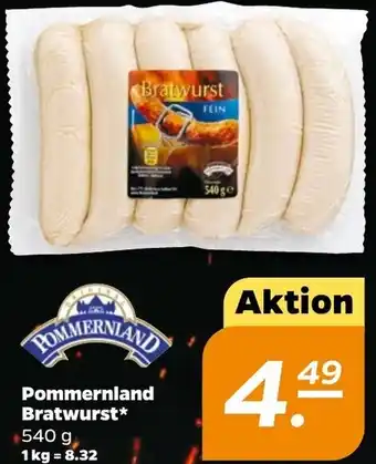 NETTO Pommernland Bratwurst* 540 g Angebot