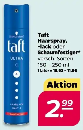 NETTO Taft Haarspray, -lack oder Schaumfestiger* 150-250 ml Angebot