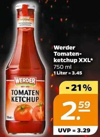 NETTO Werder Tomaten-ketchup XXL* 750 ml Angebot