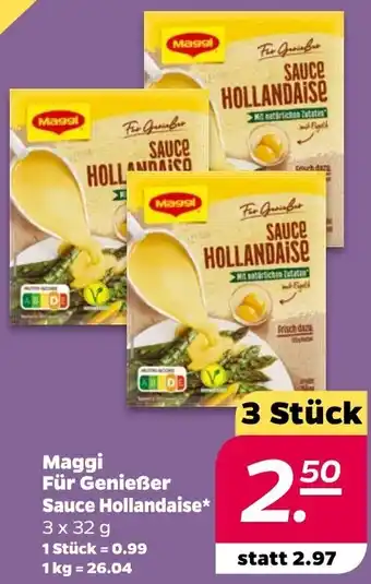 NETTO Maggi Für Genießer Sauce Hollandaise* 3x32 g Angebot