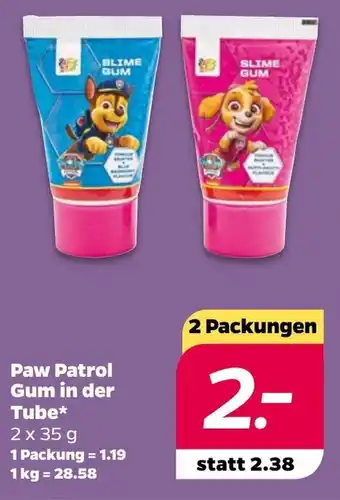 NETTO Paw Patrol Gum in der Tube* 2 x 35 g Angebot