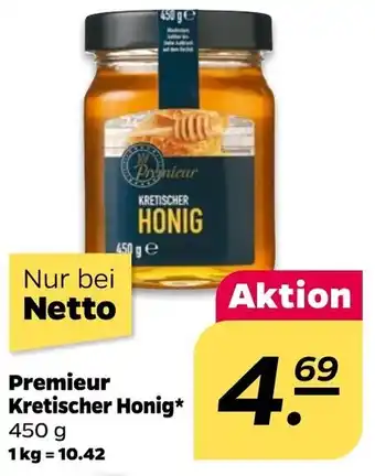 NETTO Premieur Kretischer Honig* 450 g Angebot