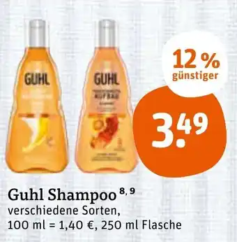 tegut Guhl Shampoo 250ml Angebot