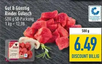 diska Rinder Gulasch 500g Angebot