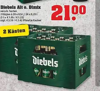 trinkgut Diebels Alt o. Dimix Angebot