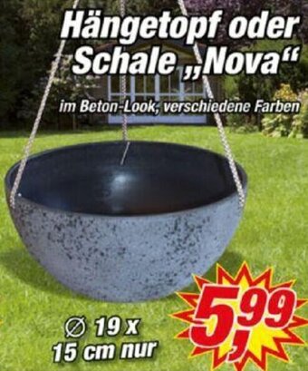 Posten Börse Hängetopf oder Schale Nova Angebot