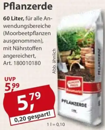 Sonderpreis Baumarkt Pflanzerde 60 Liter Angebot