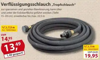 Sonderpreis Baumarkt Verflüssigungsschlauch ,,Tropfschlauch" Angebot