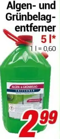 CENTERSHOP Algen und Grünbelagentferner 5 L Angebot