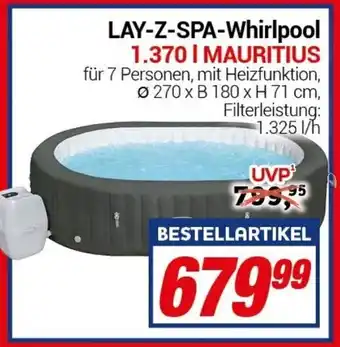 CENTERSHOP LAY-Z-SPA-Whirlpool 1.370 | MAURITIUS Angebot