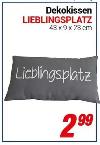 CENTERSHOP Dekokissen LIEBLINGSPLATZ Angebot