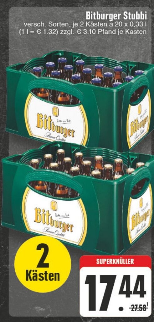 Angebot Bitburger Stubbi