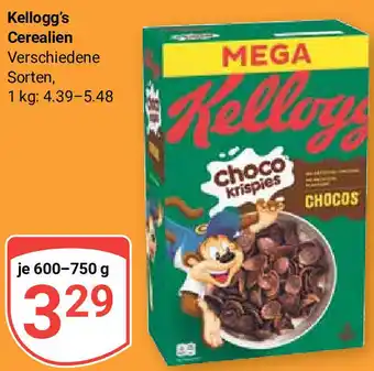 Globus Kellogg's Cerealien 600-750 g Angebot