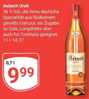 Globus Asbach Uralt 0,7 L Angebot