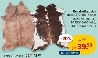 ROLLER Kunstfellteppich Angebot