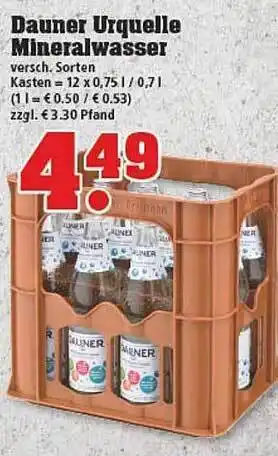 trinkgut Dauner Urquelle Mineralwasser Angebot
