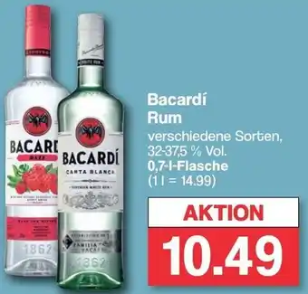 Famila Nord West Bacardi Rum 0,7 L Flasche Angebot