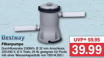 Famila Nord West Bestway Filterpumpe Angebot