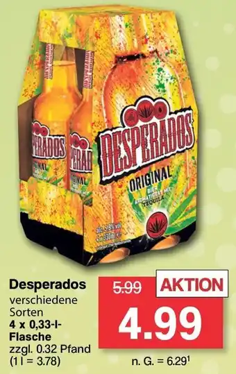 Famila Nord West Desperados 4x0,33 L Flasche Angebot