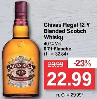 Famila Nord West Chivas Regal 12 Y Blended Scotch Whisky 0,7 L Flasche Angebot