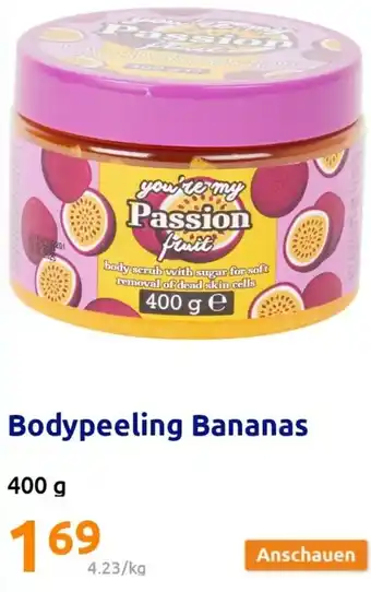 Action Bodypeeling Bananas 400 g Angebot