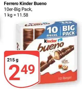 Globus Ferrero Kinder Bueno 215 g Angebot