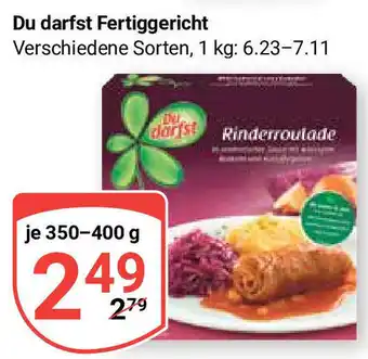 Globus Du darfst Fertiggericht 350-400 g Angebot