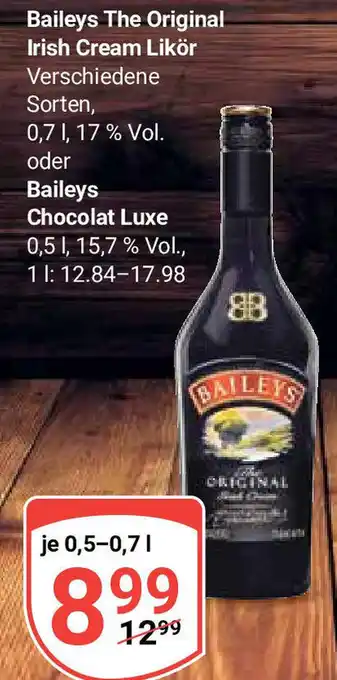 Globus Baileys The Original Irisch Cream Likör 0,5-0,7 l Angebot