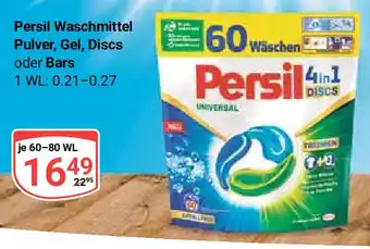 Globus Persil Waschmittel Pulver, Gel, Discs oder Bars 60-80 WL Angebot