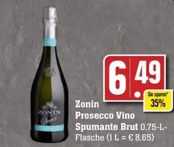 Edeka Neukauf Zonin Prosecco Vino Spumante Brut 0,75-L-Flasche Angebot