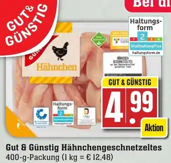 Edeka Neukauf Gut & Günstig Hähnchengeschnetzeltes 400-g-Packung Angebot