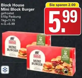 WEZ Block House Mini Block Burger 510g Packung Angebot