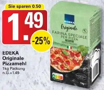 WEZ EDEKA Originale Pizzamehl 1kg Packung Angebot