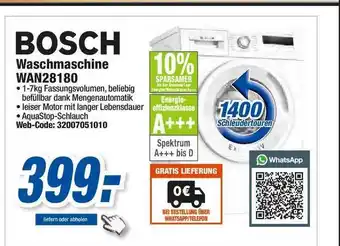 Expert Bosch Waschmaschine WAN28180 Angebot