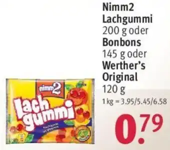 Rossmann Nimm2 Lachgummi 200 g oder Bonbons 145 g oder Werther's Original 120 g Angebot