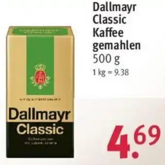 Rossmann Dallmayr Classic Kaffee gemahlen 500 g Angebot