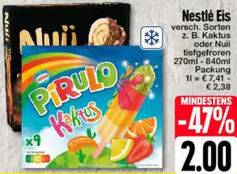 Edeka Nestlé Eis 270-840 ml Packung Angebot