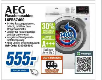 Expert AEG Waschmaschine L6FB67400 Angebot