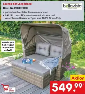 Netto Marken-Discount bellavista Lounge-Set Long Island Angebot