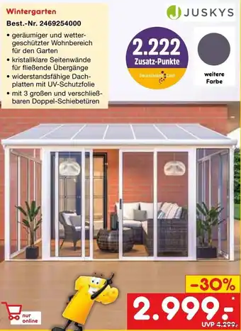 Netto Marken-Discount JUSKYS Wintergarten Angebot