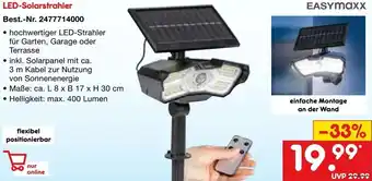 Netto Marken-Discount Easymaxx LED-Solarstrahler Angebot