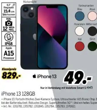 MEDIMAX iPhone 13 128GB Angebot